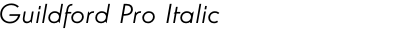 Guildford Pro Italic